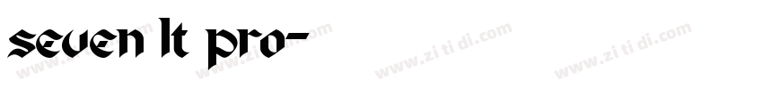 seven lt pro字体转换